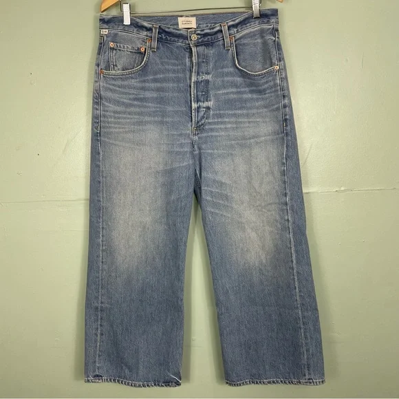 Citizens of Humanity Gaucho Vintage Wide Leg in Sodapop Light Blue Women Sz 31 - Picture 3 of 13